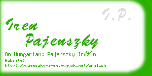 iren pajenszky business card